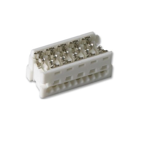 Idc Connector, Idc Receptacle, Female, 1.27 Mm, 2 Row, 8 Contacts, Cable Mount