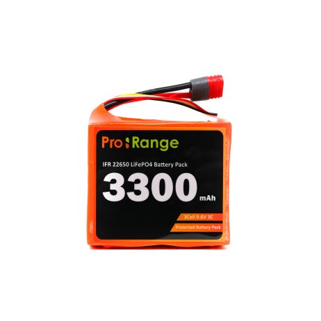 Pro-Range Ifr 22650 9.6V 3300Mah 3C 3S1P Lifepo4 Battery Pack