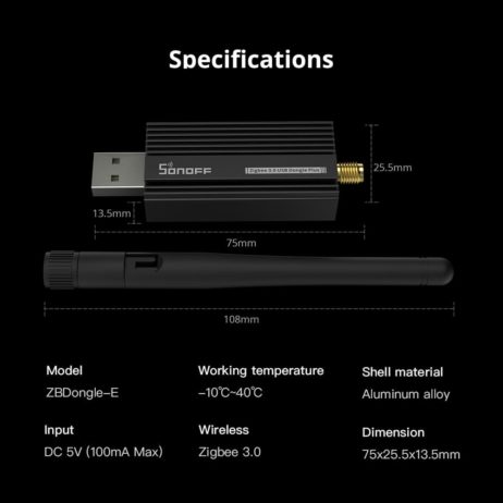 Sonoff Sonoff Zigbee 3.0 Usb Dongle Plus–Zbdongle E 12