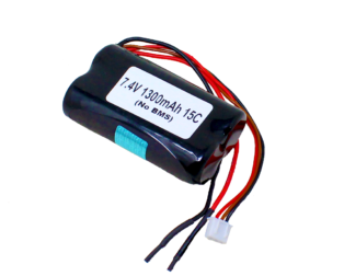 Orange ISR 18650 7.4V 1300mAh 15C 2S1P Li-Ion Battery Pack (No BMS)