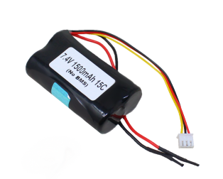 Orange ISR 18650 7.4V 1500mAh 15C 2S1P Li-Ion Battery Pack (No BMS)