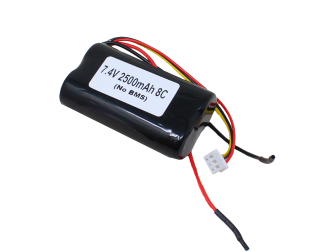 Orange ISR 18650 7.4V 2500mAh 8C 2S1P Li-Ion Battery Pack (No BMS)