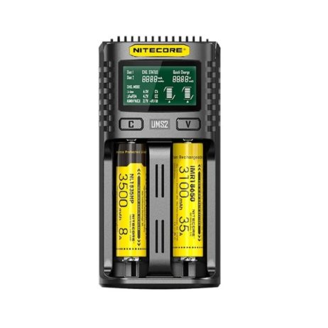 Nitecore Ums2 Intelligent Usb Dual-Slot Superb Battery Charger