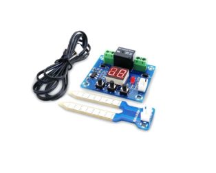 XH-M214 Humidity Controller Soil Sensor Module, 20-99%RH Precise Automatic Control Irrigation System, Red Digital Display