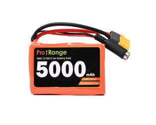 Pro-range NMC 21700 7.4V 5000mAh 3C 2S1P Li-ion Battery Pack