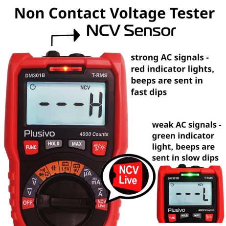 Plusivo Plusivo Dm301B Multimeter Kit 3