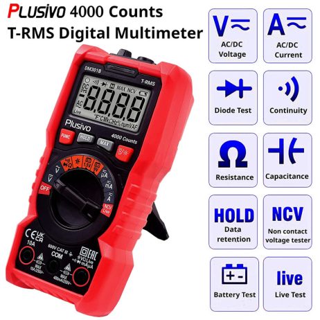 Plusivo Plusivo Dm301B Multimeter Kit 4