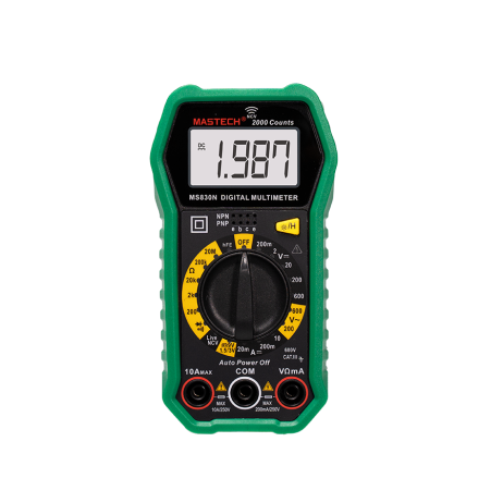 Mastech Ms830N- 2000 Counts Manual Ranging Digital Multimeter