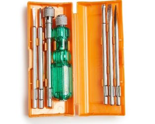 TAPARIA Screw Driver Set with Bulb - 840 (Neon, Silver and Green)