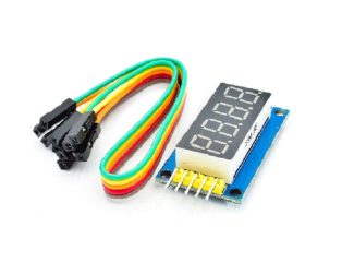 0.4 Inch 4-Bit LED Digital Tube Display Module with Pin 74HC595 Drive