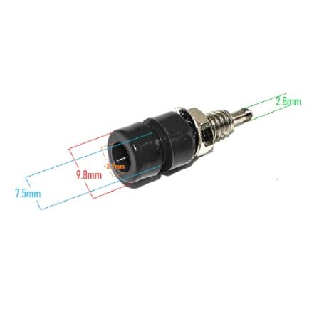 Generic 4Mm Banana Jack Socket Φ7.5Mm Panel Socket 3