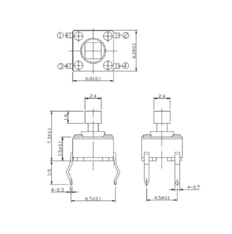 Tact Switch-Tvdp01-G73