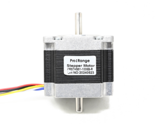 Pro-range NEMA23 PR57HS51-1006B 7.2kg-cm Stepper Motor-Round Type Dual Shaft