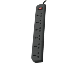 Belkin 6-Socket Surge Protector Universal Socket with 6.5ft (2-Meter)- Grey