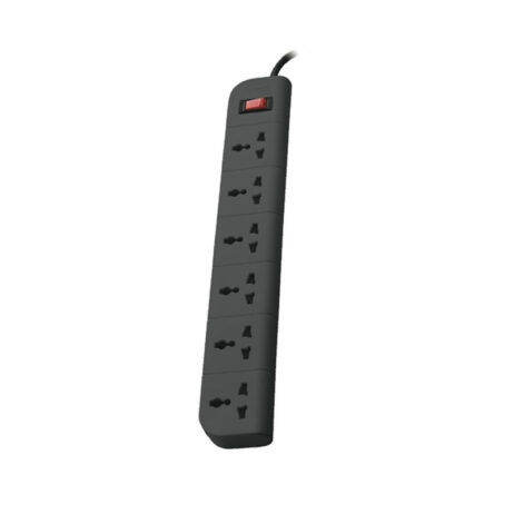 Belkin 6-Socket Surge Protector Universal Socket With 6.5Ft (2-Meter)- Grey