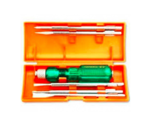 Taparia 812 Screw Driver Set with Neon Bulb