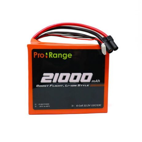 Pro-Range Inr 21700 P42A 22.2V 21000Mah 6S5P 190A/230A Discharge Li-Ion Drone Battery Pack