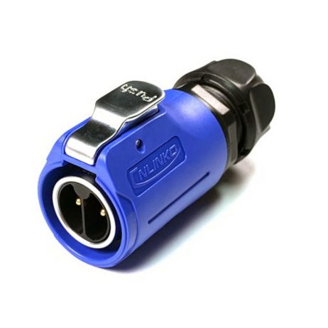 Lp-20-C02Pe-01-002A-Cnlinko-2Pin Male Plug Ip67 Waterproof Power Connector Plastic+Metal Shell Solder Terminal