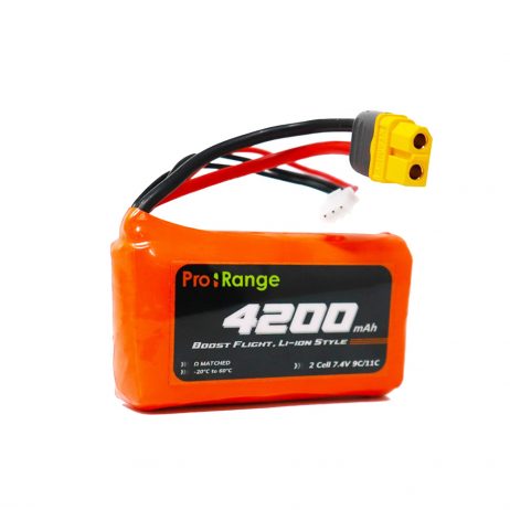 Pro-Range Inr 21700 P42A 7.4V 4200Mah 2S1P 40A/50A Discharge Li-Ion Drone Battery Pack