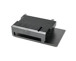 52Pi Raspberry Pi 5 Aluminum Black Case with Built-in Heat Dissipation Column and Heatsinks