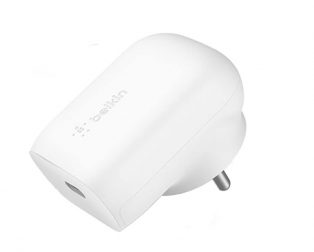 Belkin 30W Single Port Type C Wall Charger/Adapter, Fast Charger - White