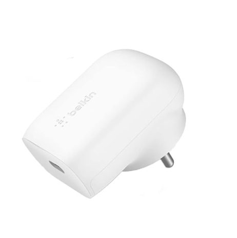 Belkin 30W Single Port Type C Wall Charger/Adapter, Fast Charger - White