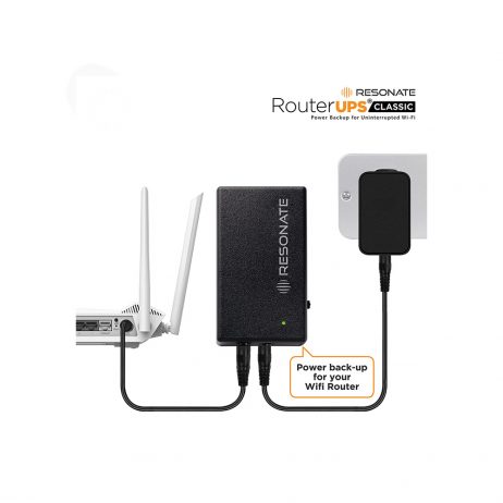 Resonate Routerups Classic Cru5V - 5V/2A Power Backup For Wifi Router, Onts, Raspberry Pi, Iot Devices