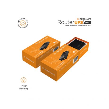 Resonate Routerups Pro Cru12V3A - 12V/3A Power Backup For Advanced Wifi Router, Gaming, Ont, Fttx, Stb, Intercom, Iot Devices